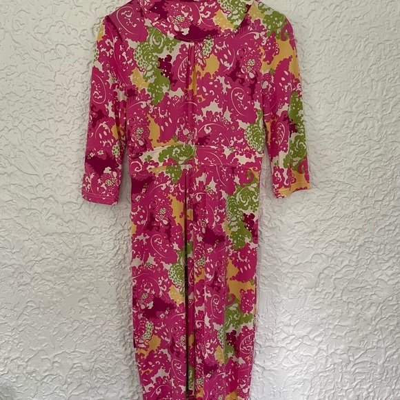 Lilly Pulitzer Blayney Jersey Silk Empire Dress Small - Picture 7 of 10